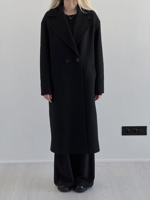 Пальто весна-осінь чорне оверсайз
