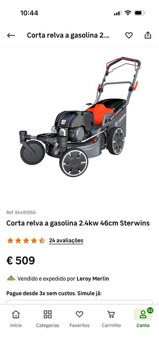 Corta relvas a gasolina