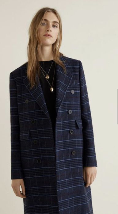 Пальто Mango S в клітинку