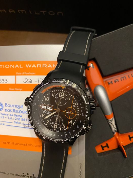 Relógio Hamilton Khaki X-Wind Automático edição Limitada n 1996 Novo