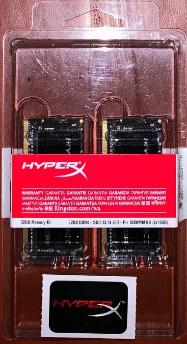 32GB 2x16GB 17000 19200 21300 25600 DDR4 2133 2400 2666 3200 sodimm