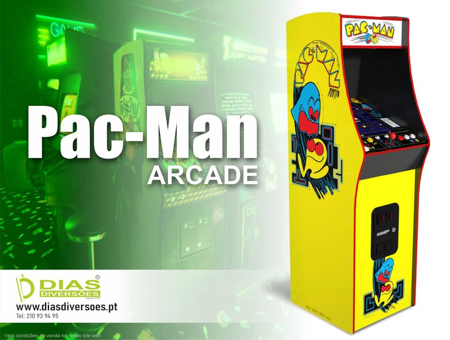 "Pac-Man"  Máquina de Jogos (Arcade) - Novas