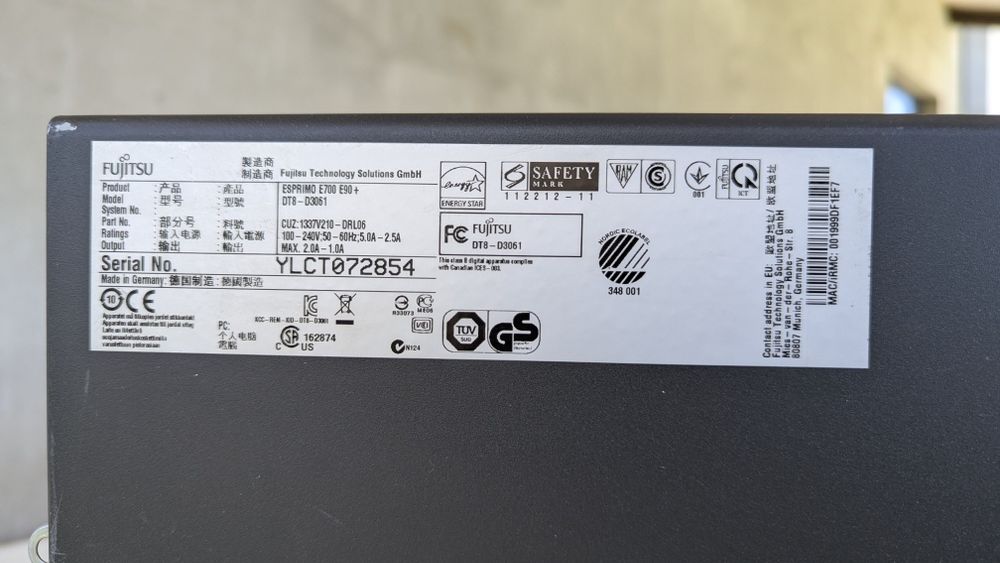 Системні блоки Intel Core i5-2400 3.10 GHz Fujitsu