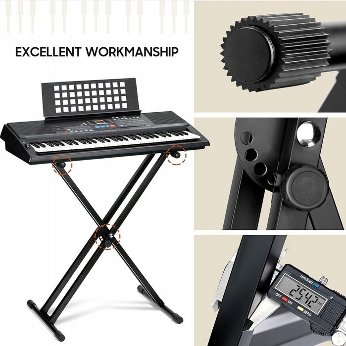 CAHAYA statyw stojak pod keyboard  czarny