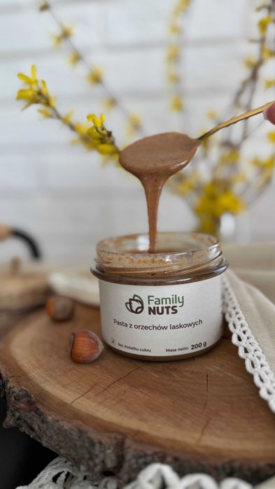 Pasta z orzechów laskowych prażonych 100%