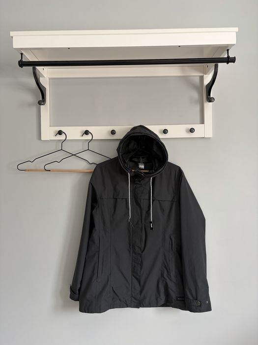 Damska kurtka przeciwdeszczowa,  taliowana Forclaz Decathlon rozmiar L