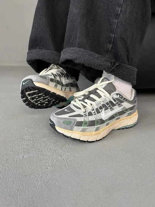 Кроссовки Жіночі Nike P6000 Grey Beige Green/Кросівки Жіночі Найк