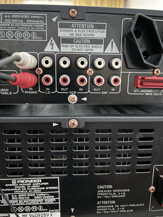 Aparelhagem PIONEER com remote control e colunas CELESTION