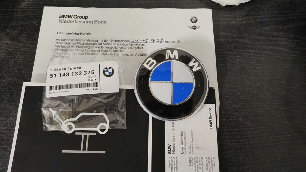 BMW 5 E60 E61 Emblemat Znaczek Logo Demmel 82mm Made in Germany