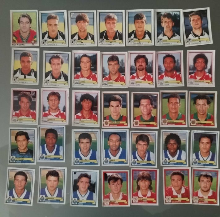 Lotes de cromos "Futebol 94/95" (listas na última foto)