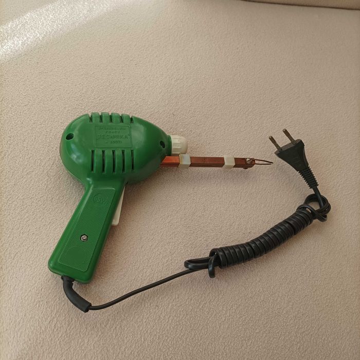 Polska lutownica transformatorowa Lutola 2A 65W TECHNIKA Łódź z PRL-u