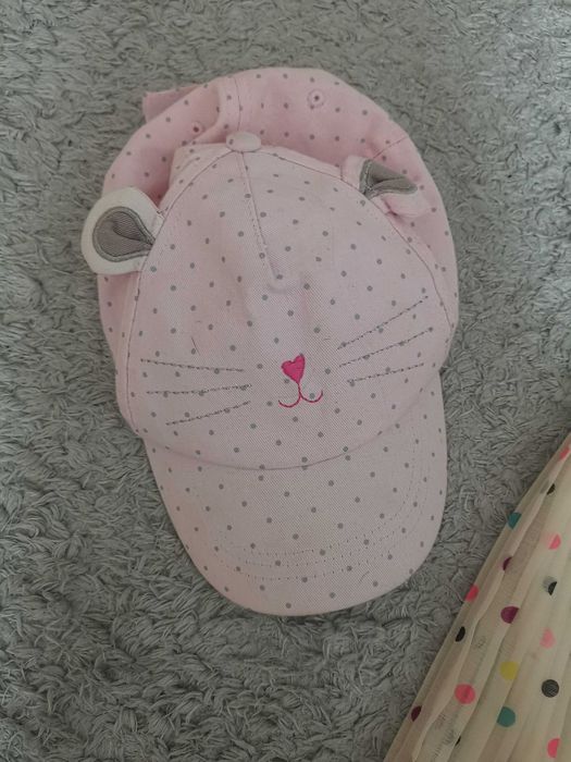 H&M spódnica groszki r. 110 i czapka