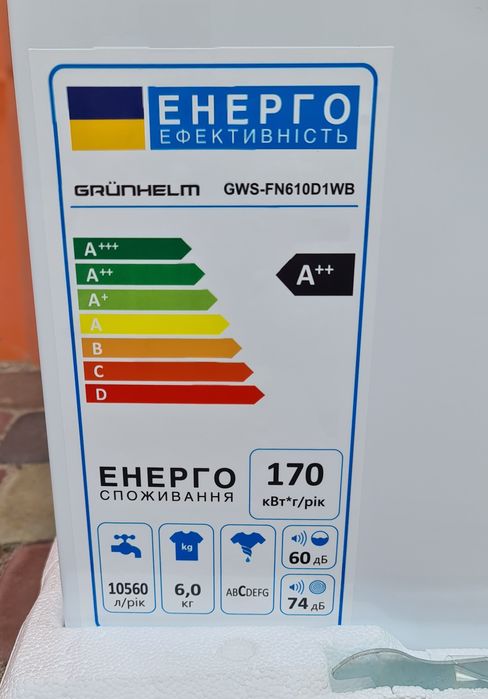 Стиральная машина Grunhelm 6kg с баком для воды.Новая .Гарантия