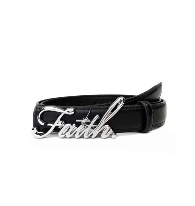 Ремінь Faith зі сріблястою пряжкою | Belt