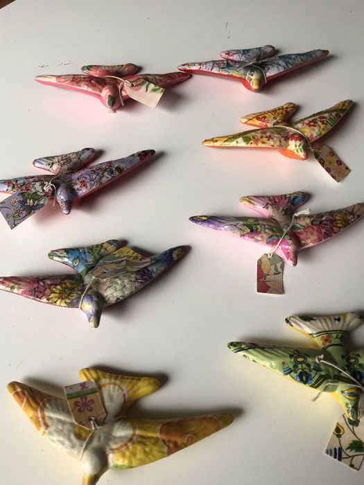 Andorinhas cerâmica