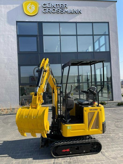 Minikoparka 1000kg + ruchome ramię + rozsuwane gąsienice