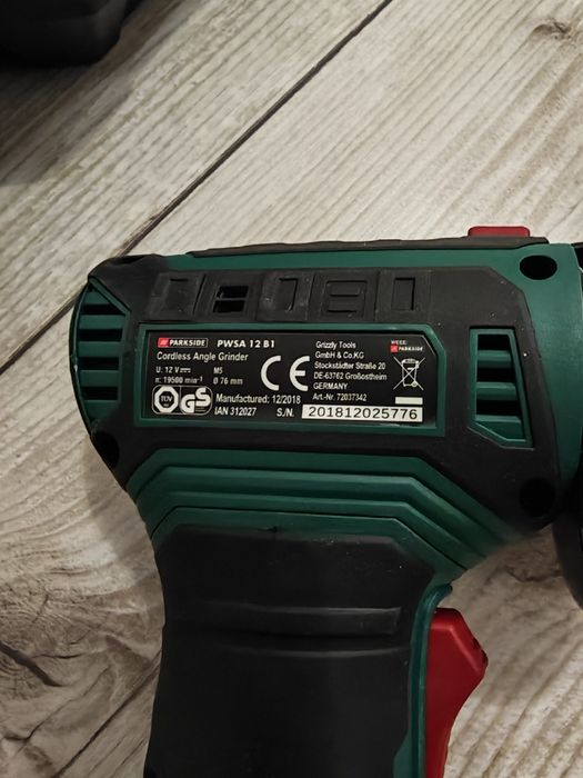 Mini szlifierka Parkside uszkodz.