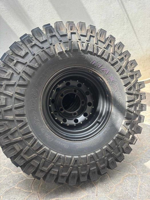 4x Maxxis 38X13 15lt, jantes e espaçadores