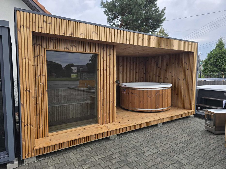 Balia ogrodowa Jacuzzi Hot Tuba Bania Gorąca Beczka dysze hydromasaż