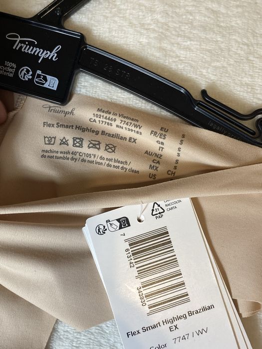 Triumph Nowe majtki 36/S Flex Smart Highleg Brazilian EX cielisty
