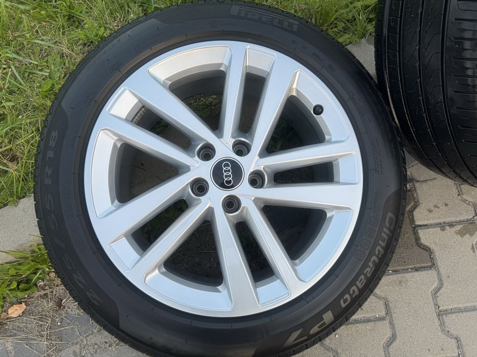Koła Oryginalne Audi 18" 5x112 ET39 Opony Pirelli 225/55R18 Stan bardzo dobry 2024