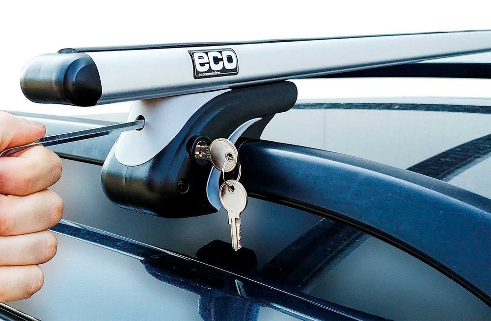 bagażnik dachowy , poprzeczki dachowe aluminiowe na relingi reling Vw Volkswagen Passat B3 B4 B5 B6 B7  kombi z relingami 90kg zamek