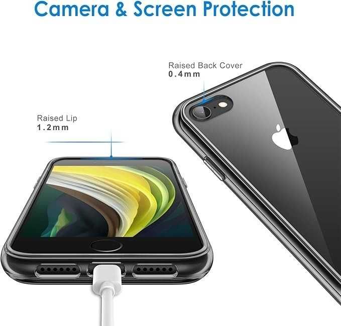 Etui JETech + szkło hartowane dla iPhone SE 3/SE 2