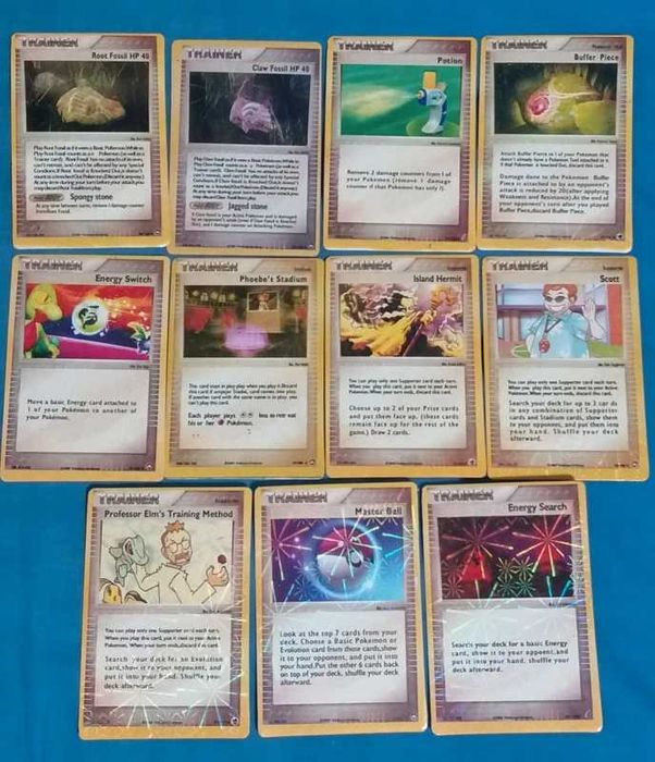 Conjunto de 71 Cartas Pokémon (Reprodução/Não Originais)