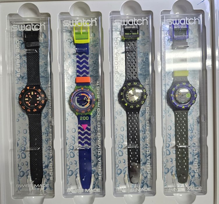 104 relógios Swatch (com raridades)