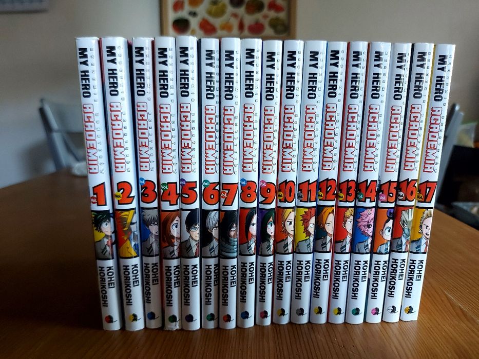 Manga My Hero Academia tomy 1-17 Nowe