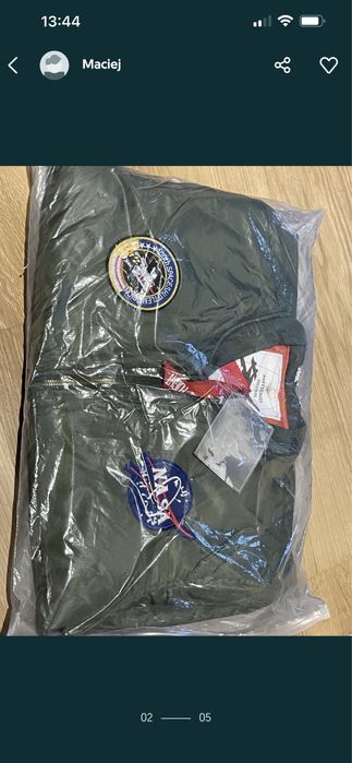 Alfa bomberka kurtka wiosenna jesienna podszewka granat czerń rozm L