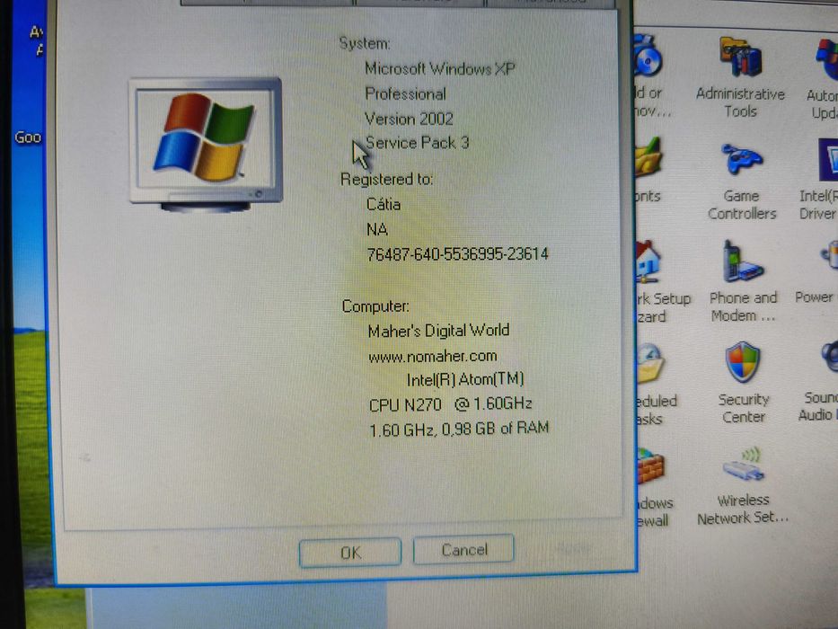 Portátil Acer Aspire One - Series Model ZG5 A FUNCIONAR c/carregador