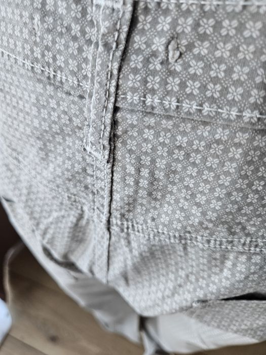 Eleganckie Spodnie damskie wloskie Please  z Wzorem Prosta Nogawka i N