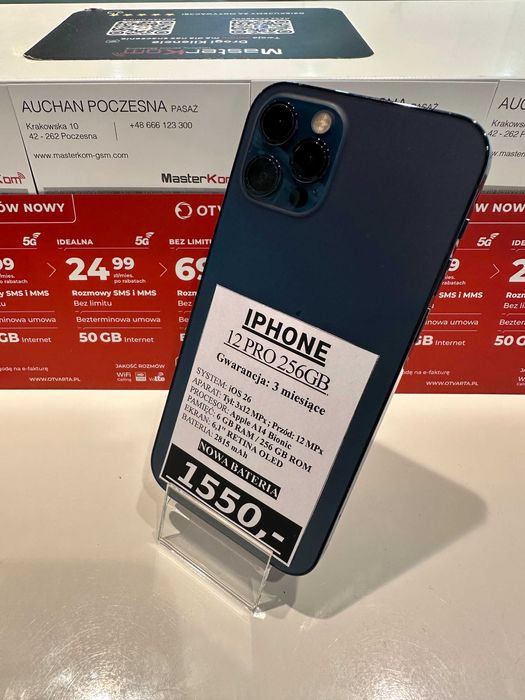iPhone 12 Pro 256GB nowa bateria *gwarancja 3 miesiące*