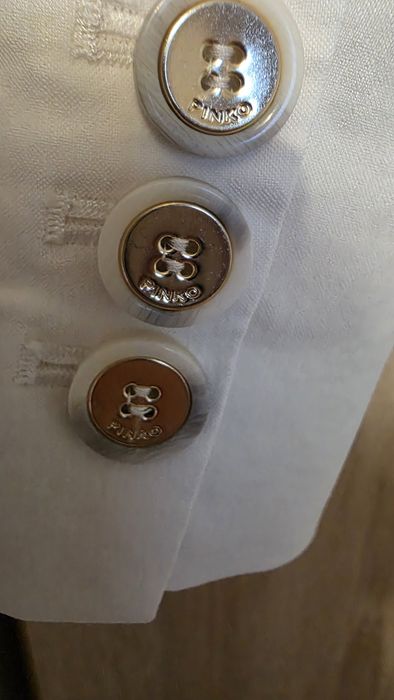 Garnitur Pinko biały na komunię, do pracy