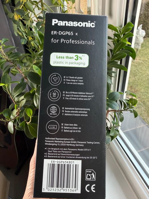 Panasonic ER-GP65 Maszynka do włosów czarna TOMI-TECH