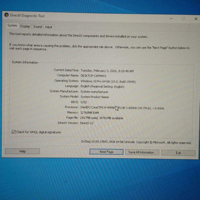 Iгровий PC ПК комп’ютер: Intel i9-9900 3.6 GHz/ DDR4 RAM 32GB