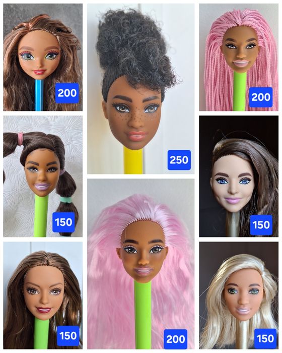 Голова Барбі, Кен, Дефа Люсі, Defa, Barbie для гібридизації, всі нові