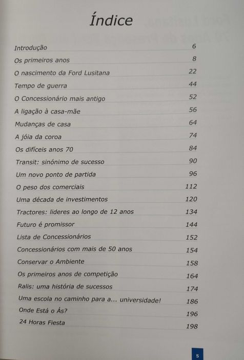 Livro Ford Lusitana - 70 anos em Portugal