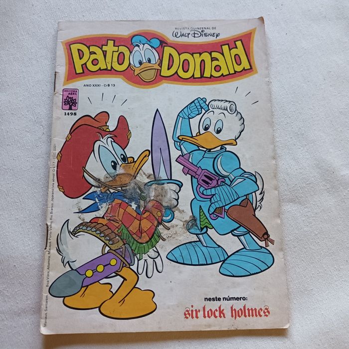 Pato Donald revista walt disney 1980
