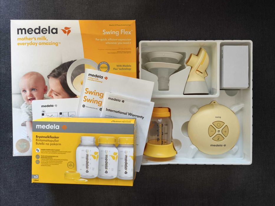 Laktator Medela Swing Flex plus gratis 3 butelki