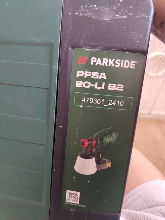 Pulverizador de tinta sem fio Parkside X20V Team.