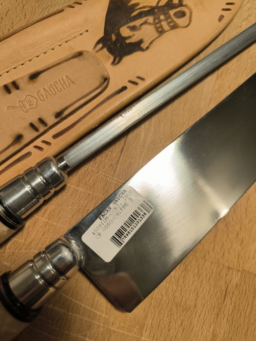 Kit churrasco faca e chaira artesanal