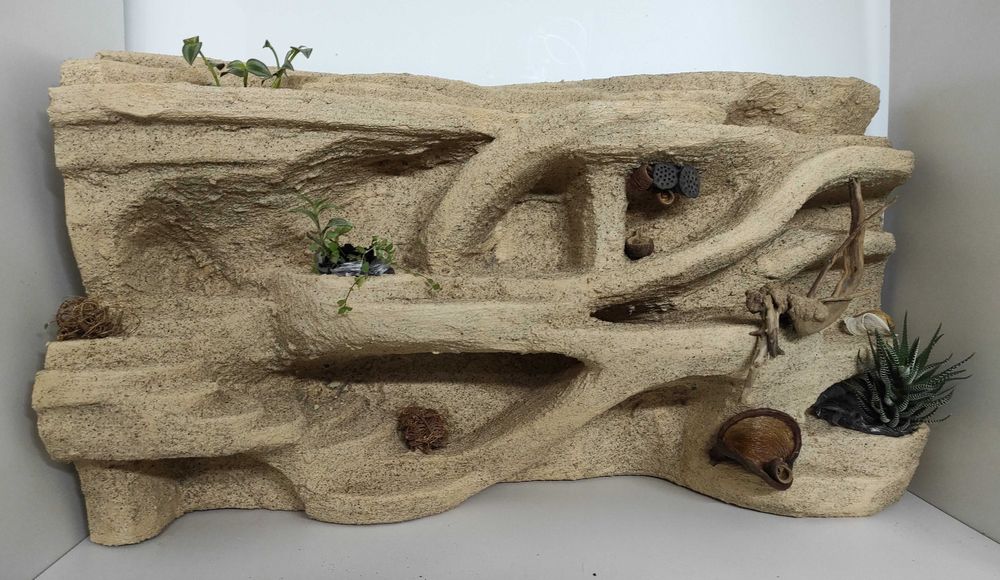 Ścianka do terrarium dla jaszczurki, węża, Ś48PR, AquaWaves