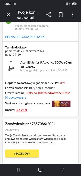 Hulajnoga elektryczna stan idealny
