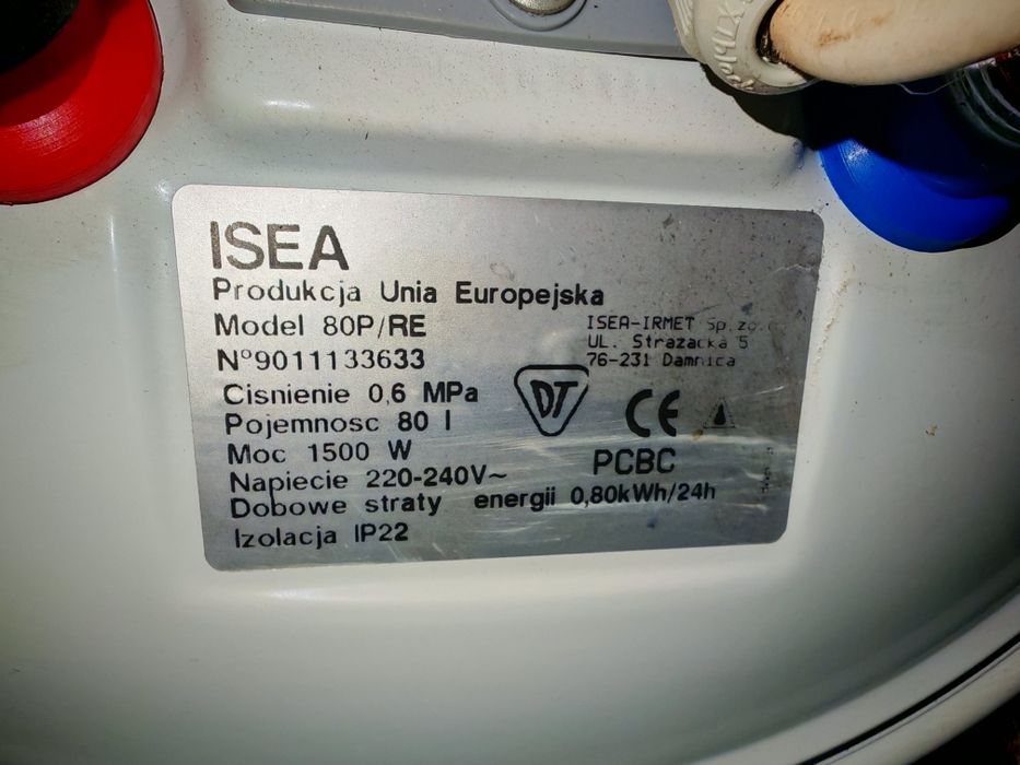 Elektryczny podgrzewacz wody Isea 80 litrów