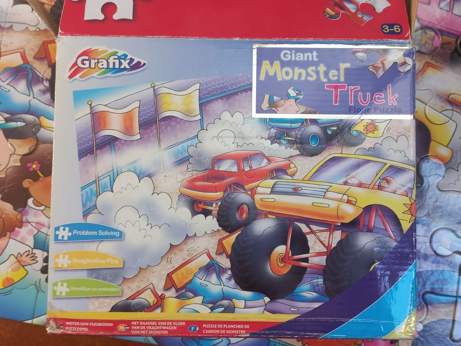 Puzzle infantil Grafix Giant Monster Truck 45 peças