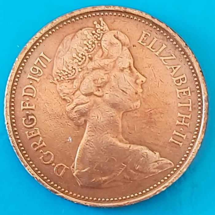 Moeda de New Pence 2 de 1971, Rara