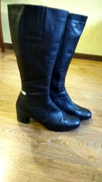 Сапоги женские кожа зимние