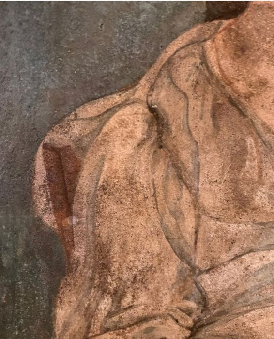 Quadro com fresco veneziano transposto para tela
